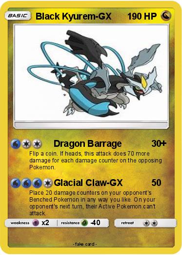 Pokemon Black Kyurem-GX