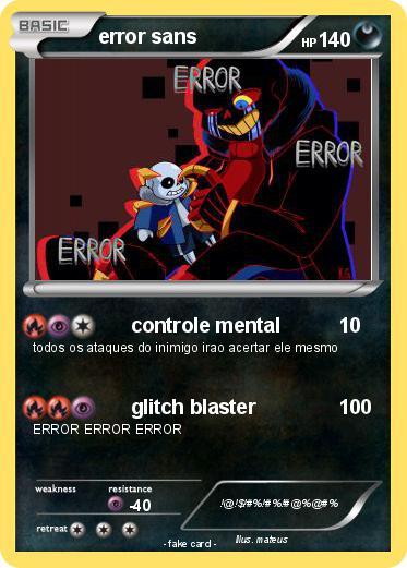 Pokemon error sans