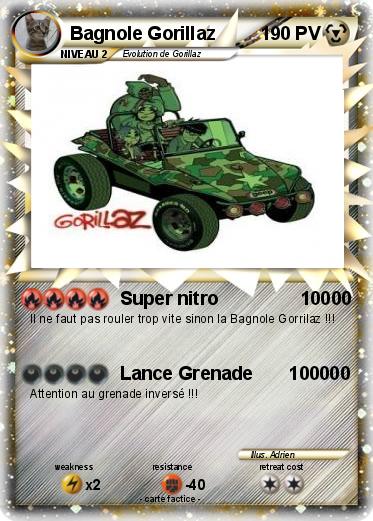 Pokemon Bagnole Gorillaz