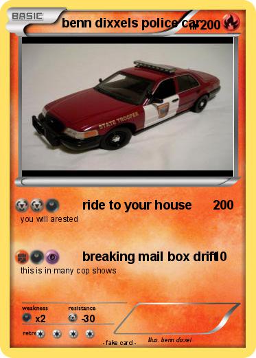 Pokemon benn dixxels police car