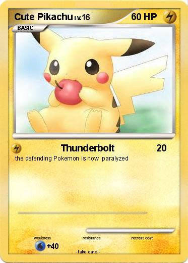 Pokemon Cute Pikachu