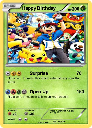 Pokemon Happy Birthday