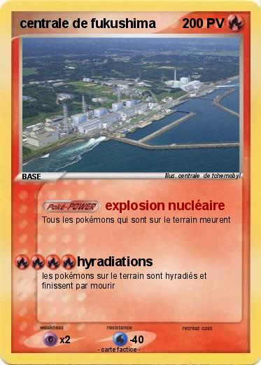 Pokemon centrale de fukushima