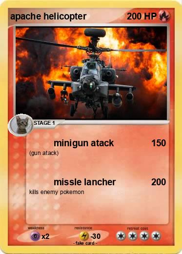 Pokemon apache helicopter