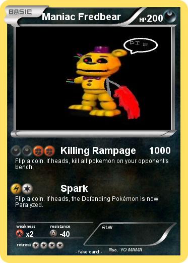 Pokemon Maniac Fredbear