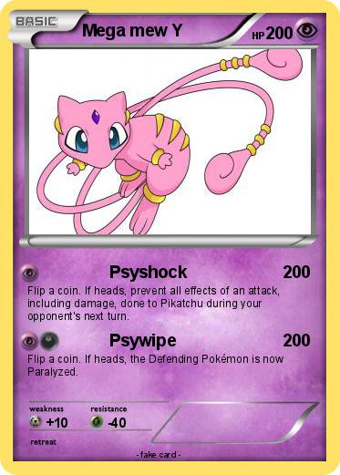 Pokemon Mega mew Y