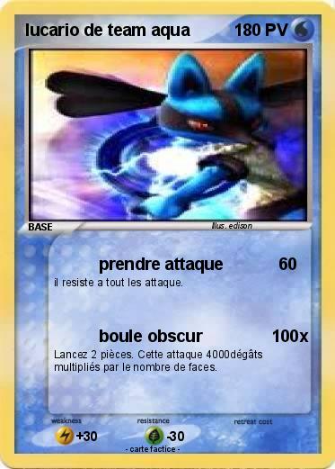 Pokemon lucario de team aqua