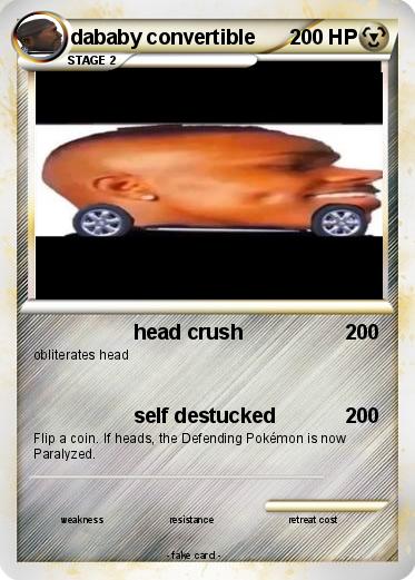 Pokemon dababy convertible