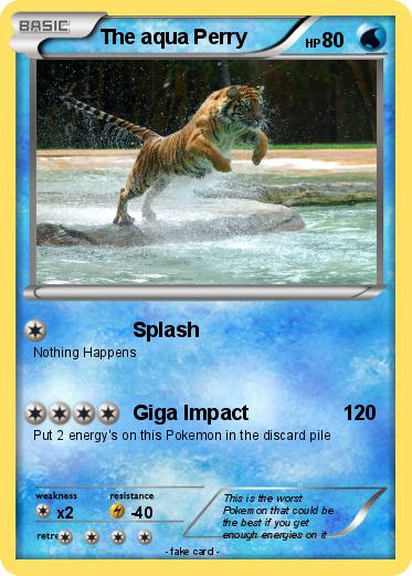 Pokemon The aqua Perry