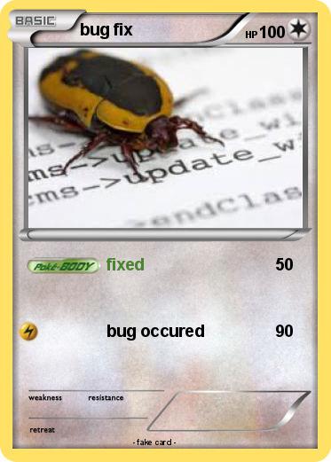 Pokemon bug fix