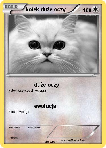 Pokemon kotek duże oczy