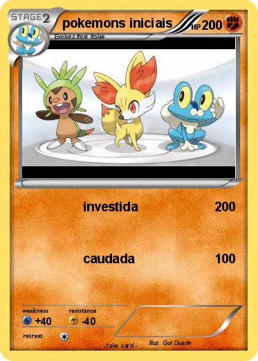 Pokemon pokemons iniciais
