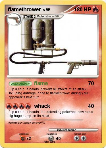 Pokemon flamethrower