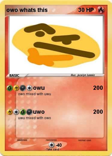 Pokemon owo whats this