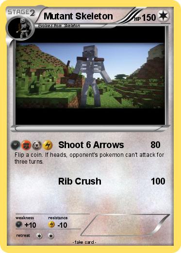 Pokemon Mutant Skeleton