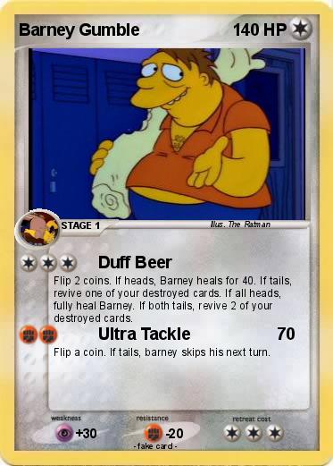 Pokemon Barney Gumble