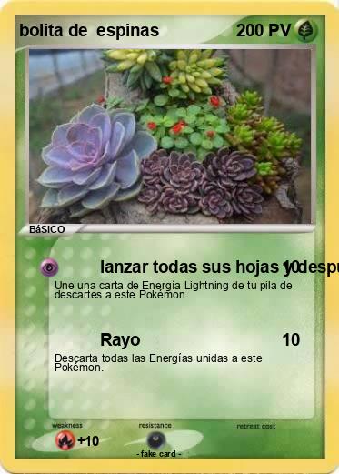 Pokemon bolita de  espinas