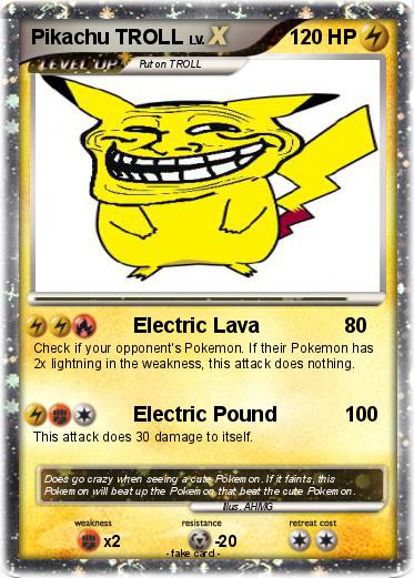 Pokemon Pikachu TROLL