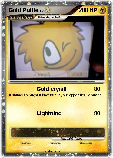 Pokemon Gold Puffle