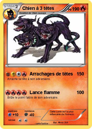 Pokemon Chien à 3 têtes