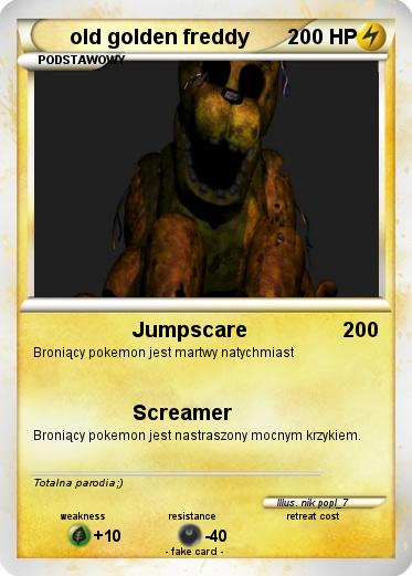Pokemon old golden freddy