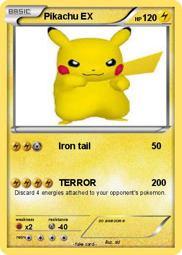 Pokemon Pikachu EX