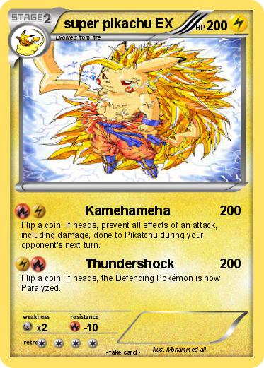 Pokemon super pikachu EX