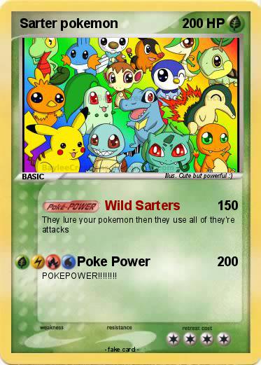 Pokemon Sarter pokemon