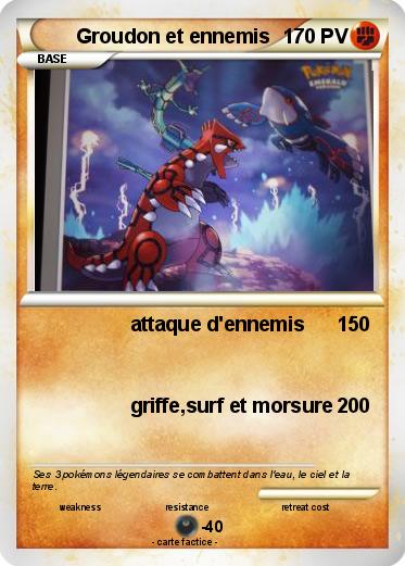 Pokemon Groudon et ennemis