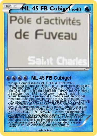 Pokemon ML 45 FB Cubigel