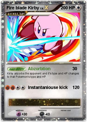 Pokemon Fire blade Kirby