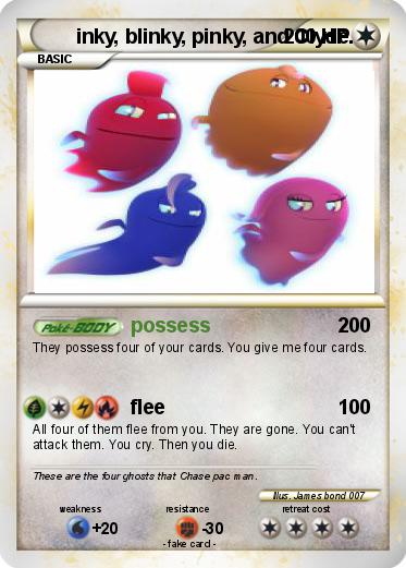 Pokemon inky, blinky, pinky, and Clyde.