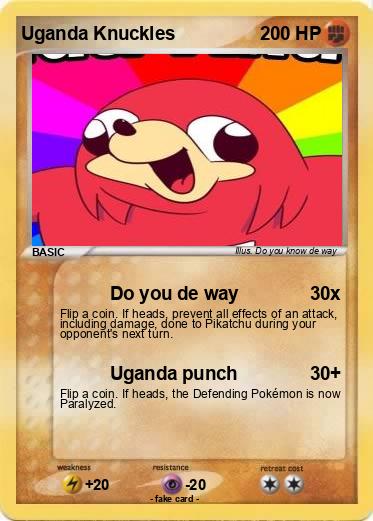 Pokemon Uganda Knuckles