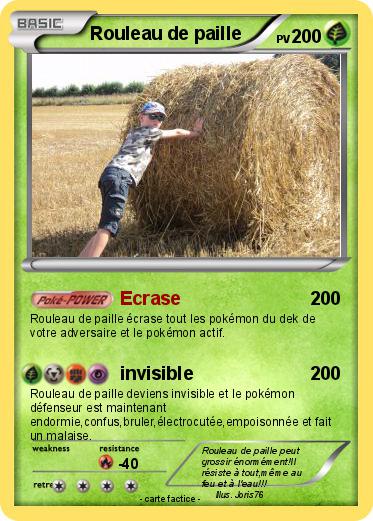 Pokemon Rouleau de paille
