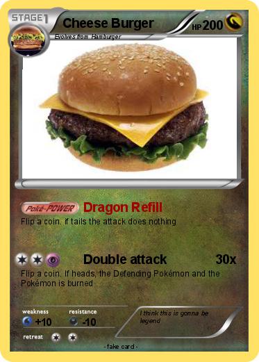 Pokemon Cheese Burger