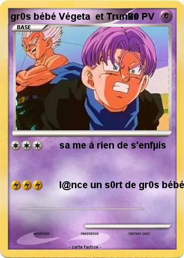 Pokemon gr0s bébé Végeta  et Trunks