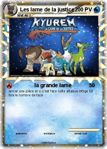 Pokemon Les lame de la justice