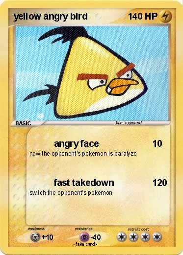 Pokemon yellow angry bird