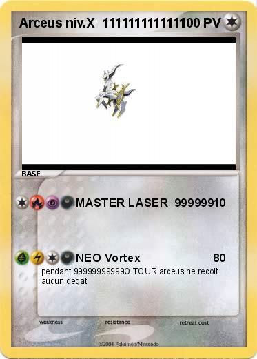 Pokemon Arceus niv.X  1111111111111
