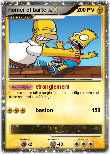 Pokemon homer et barte