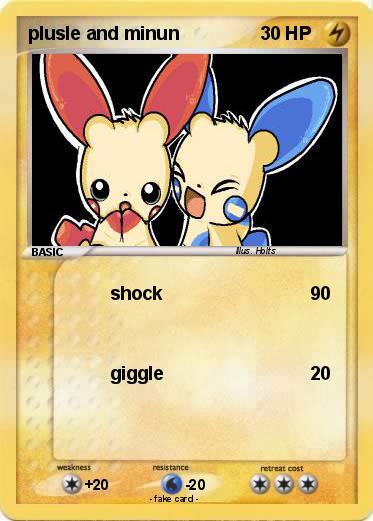 Pokemon plusle and minun