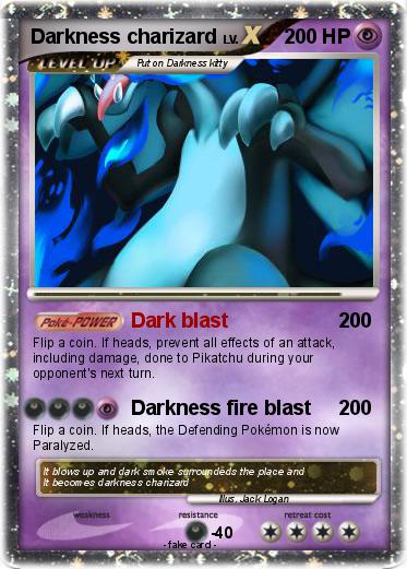 Pokemon Darkness charizard