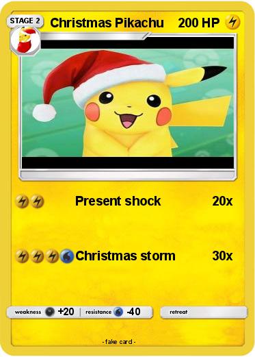 Pokemon Christmas Pikachu