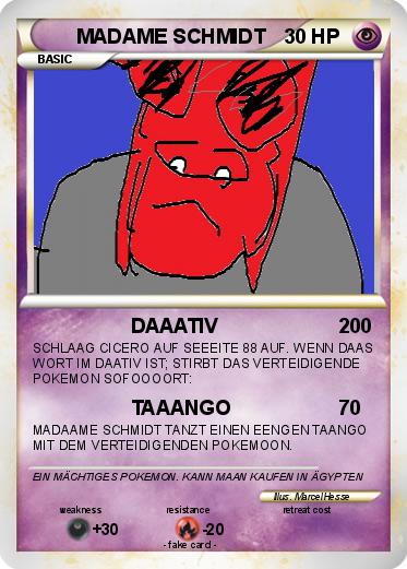 Pokemon MADAME SCHMIDT