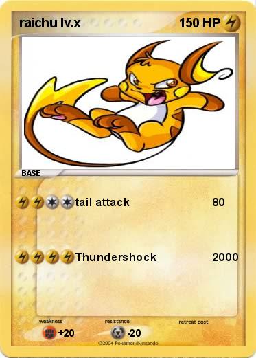 Pokemon raichu lv.x