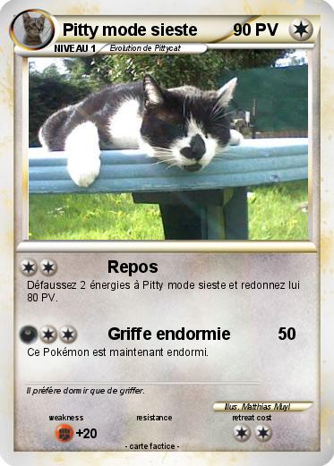 Pokemon Pitty mode sieste