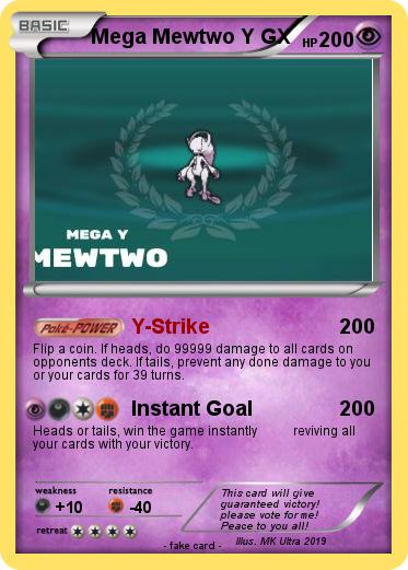 Pokemon Mega Mewtwo Y GX