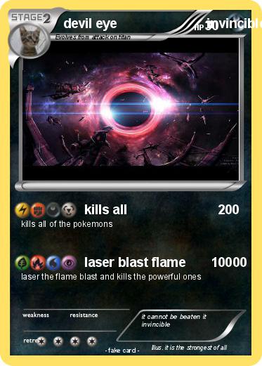 Pokemon devil eye                         invincible