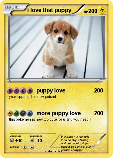 Pokemon i love that puppy