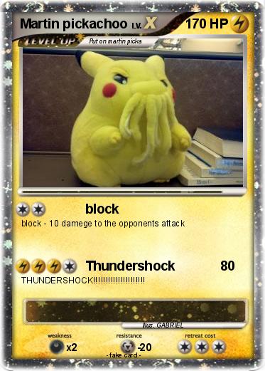 Pokemon Martin pickachoo
